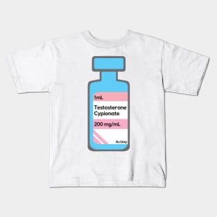 Testosterone Vial - Trans Pride Kids T-Shirt
